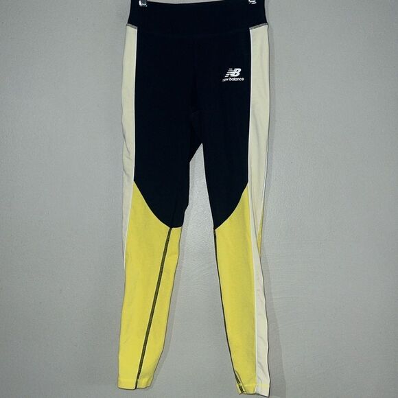 NEW BALANCE athletic leggings, color block - Picture 1 of 7